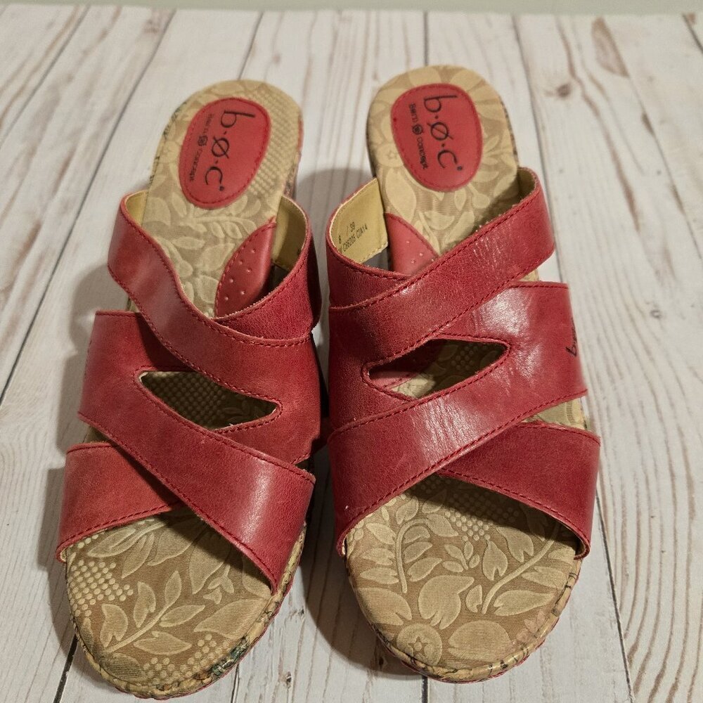 Born Concepts BOC Ciata Women's Platform Sandals Size 8 in Red